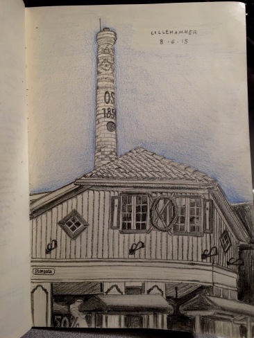 Lillehammer 8-6-15, Pencil & Colored Pencil, 2015