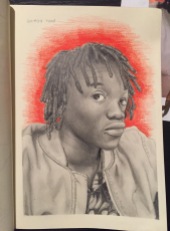 Portrait of Gnimdo Tako, Pencil & Colored Pencil, 2015